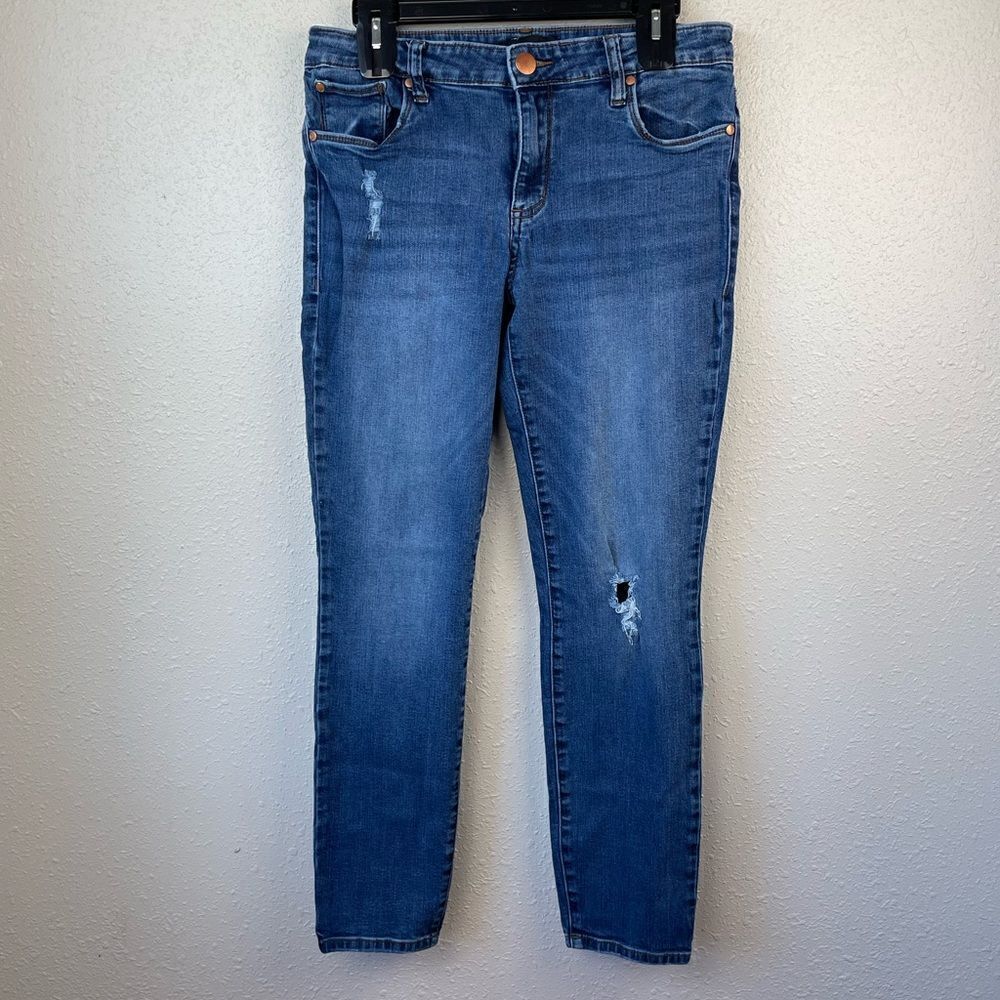See Thru Soul Mid Rise Ankle Skinny Jeans Size 30 EUC